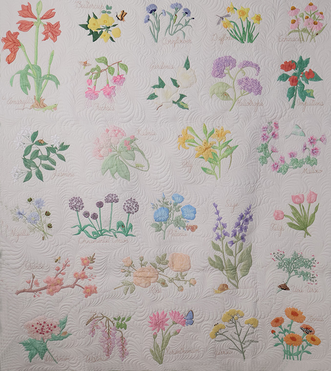 Alpha Garden Quilt 52 Stitches